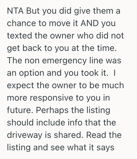 Screenshot 2025 04 16 at 8.58.47 PM Her Neighbors Airbnb Guest Blocked Her Driveway With Their Car, So When They Refused To Move The Car She Called The Cops