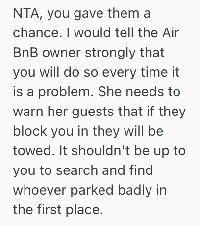 Screenshot 2025 04 16 at 9.00.37 PM Her Neighbors Airbnb Guest Blocked Her Driveway With Their Car, So When They Refused To Move The Car She Called The Cops