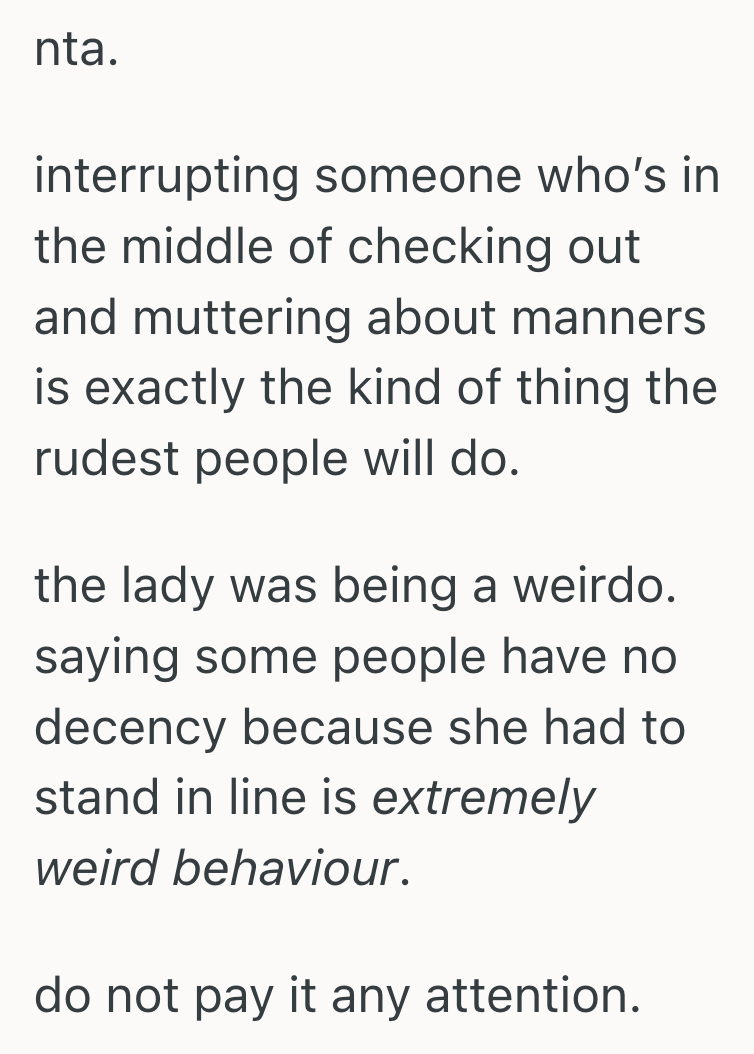 Screenshot 2025 04 17 at 11.36.21%E2%80%AFAM Grocery Customer Didnt Let Another With Fewer Items Go Ahead Of Them At The Checkout, So The Other Shopper Called Her Rude