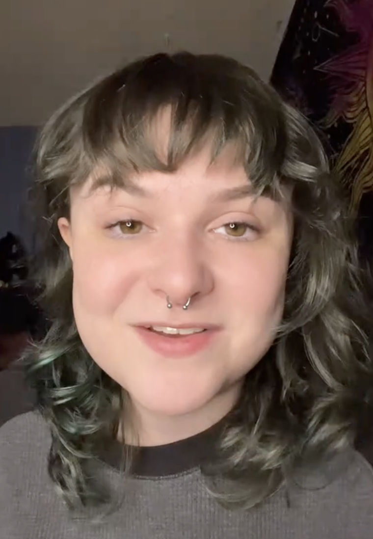 woman with a nose ring