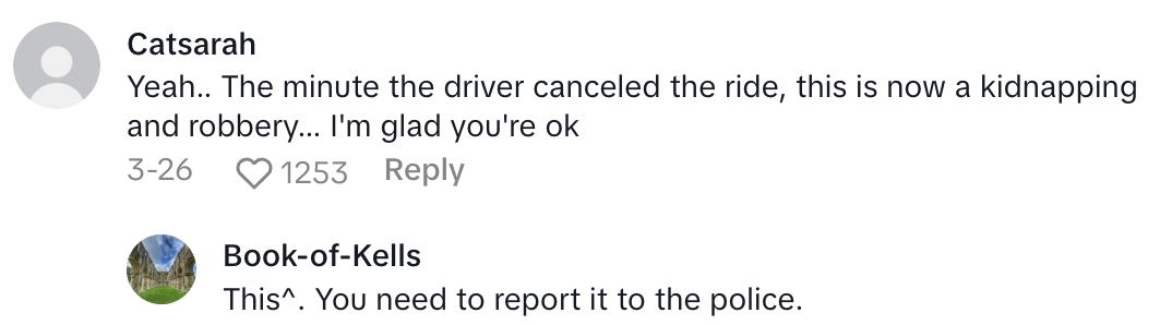 Screenshot 2025 04 17 at 2.16.33 PM They told me that I should’ve called 911 and that it was my fault.   A Ride Share Customer Said She Was Scammed By Her Lyft Driver And The Company Didnt Care