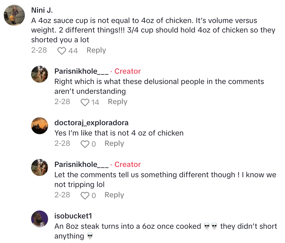 Screenshot 2025 04 19 at 8.37.11 AM A Chipotle Customer Explained Why She Was Unhappy After A Recent Visit.   I don’t even want my lunch any more.