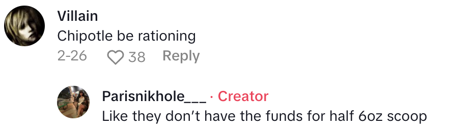 Screenshot 2025 04 19 at 8.37.54 AM A Chipotle Customer Explained Why She Was Unhappy After A Recent Visit.   I don’t even want my lunch any more.