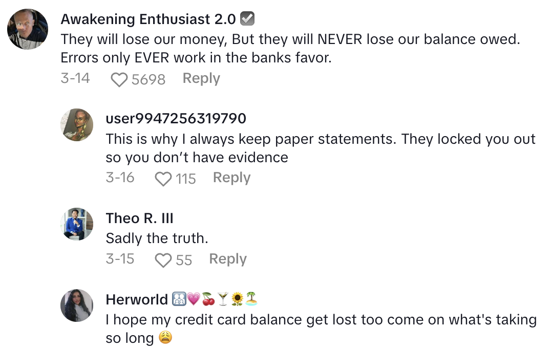 Screenshot 2025 04 19 at 9.24.04 AM Capital One Customer Said Theyre Losing Bank Accounts And Peoples Money.   Calls them up. Can’t find the account.