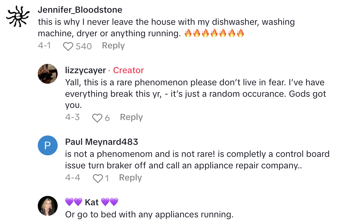 Screenshot 2025 04 21 at 10.19.52 AM Bro, I hear a noise.   Maytag Dishwasher Owner Noticed That Their Machine Started Smoking... And Then It Caught On Fire