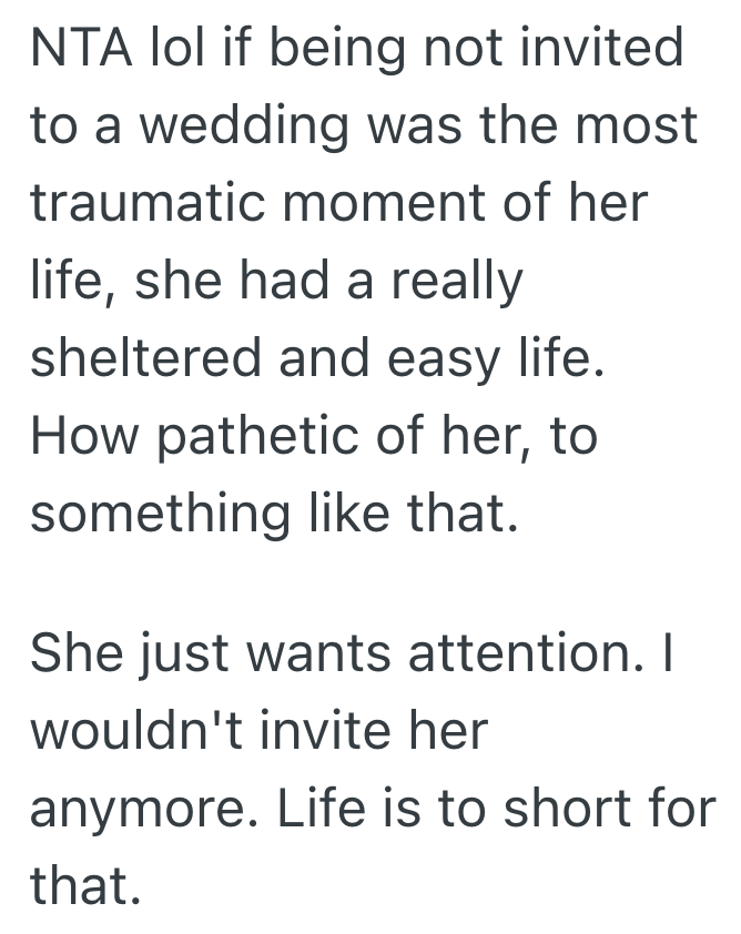 Screenshot 2025 04 21 at 5.47.30 PM She Had An Adults Only Wedding, And Three Years Later, Her Niece Is Still Whining About How Traumatic It Was To Be Excluded