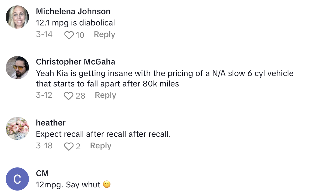 Screenshot 2025 04 21 at 8.18.22 AM A Car Reviewer Shared What She Doesnt Like About the Kia Telluride