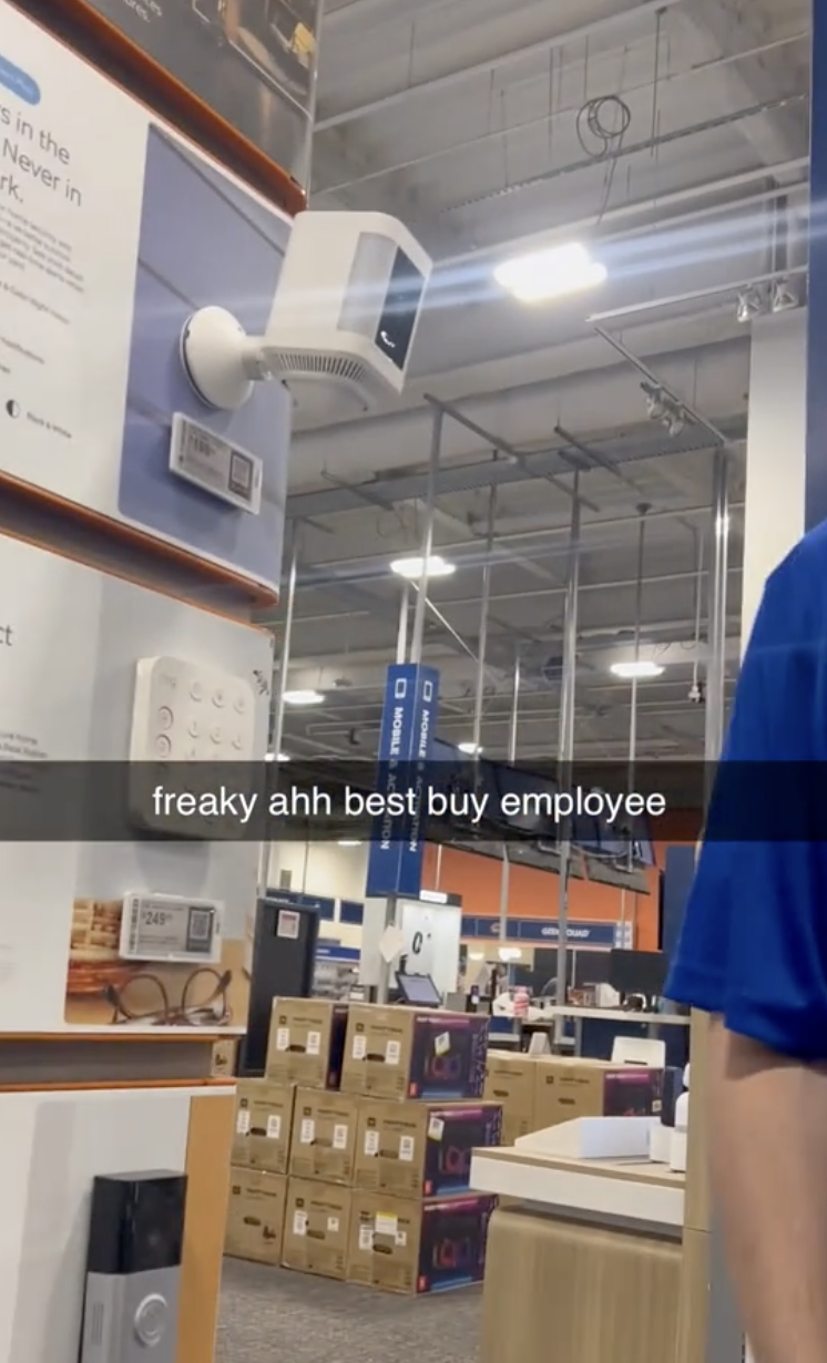 security camera mounted on a wall