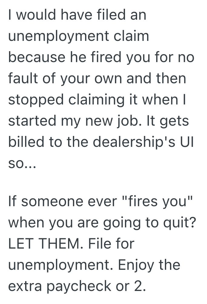 Screenshot 2025 04 22 at 10.22.19 PM Car Dealership Employee Bought A Car At A Different Store, And When A Manager Found Out, He Joked That The Employee Was Fired