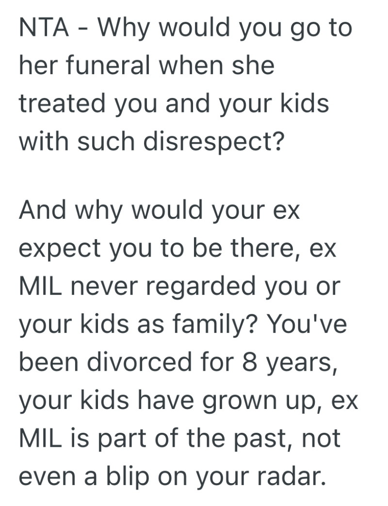 Screenshot 2025 04 22 at 3.46.41 PM e1745351254804 She Skipped Her Ex Mother In Laws Funeral, And Now the Family’s Mourning Her Manners