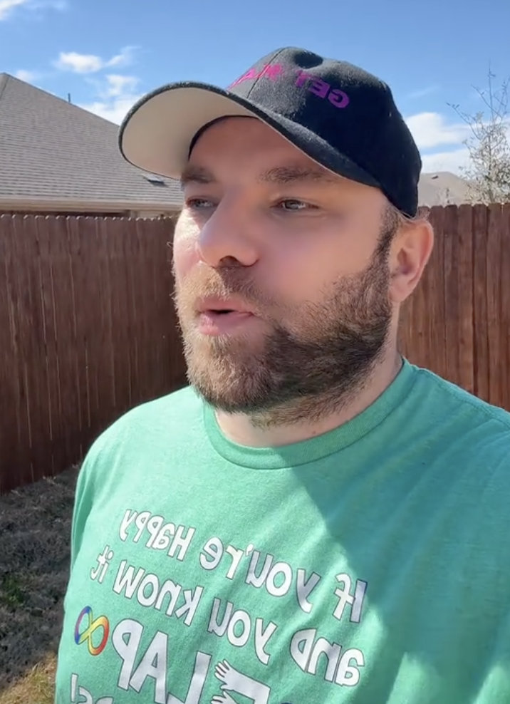 man talking about his homeowners association