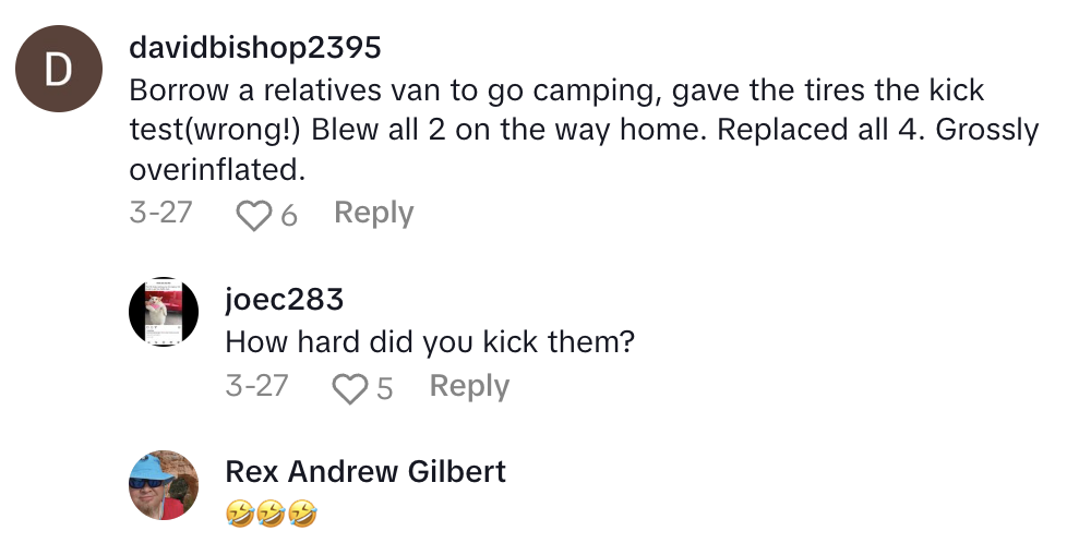 Screenshot 2025 04 23 at 8.35.31 AM A Mechanic Said People Need To Ignore The Pressure Ratings On Tires.   You’re not gonna set the tire pressure to the max.