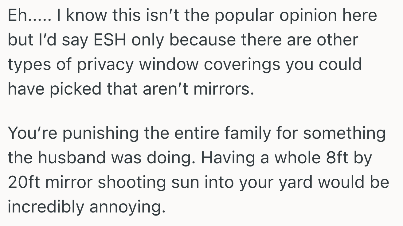 Screenshot 2025 04 24 at 3.03.25 PM Neighbor Wont Stop Looking In Her Windows, So She Covered Them With Ugly One Way Mirrors
