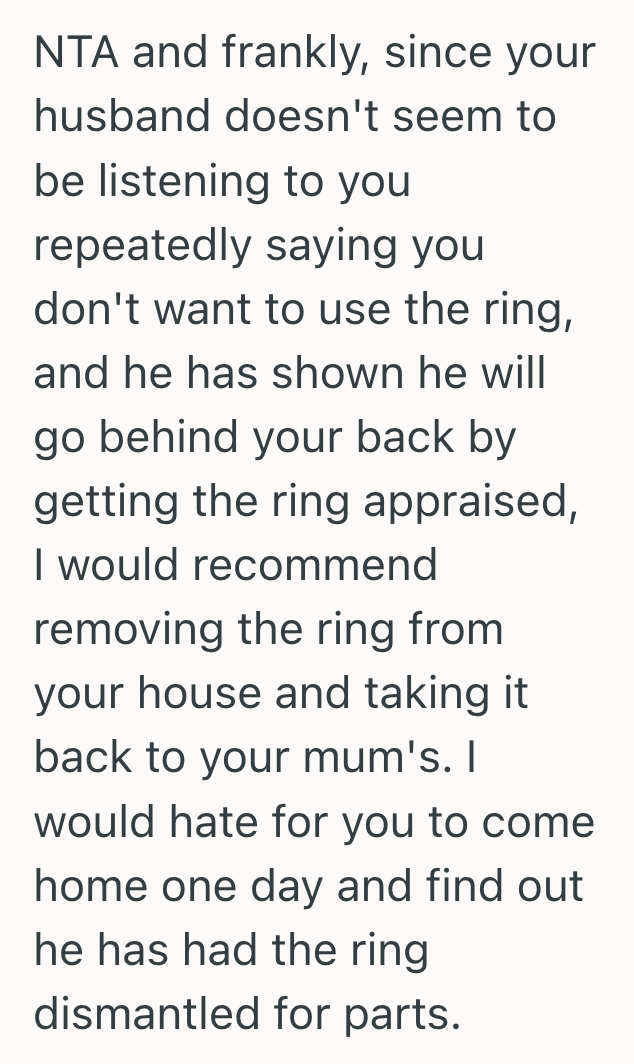 Screenshot 2025 04 26 at 1.15.33 PM She Inherited A Ring That Carries Traumatic Memories, But When Her Husband Refused To Respect Her Feelings Over What To Do With It, She Was Left With A Painful Choice