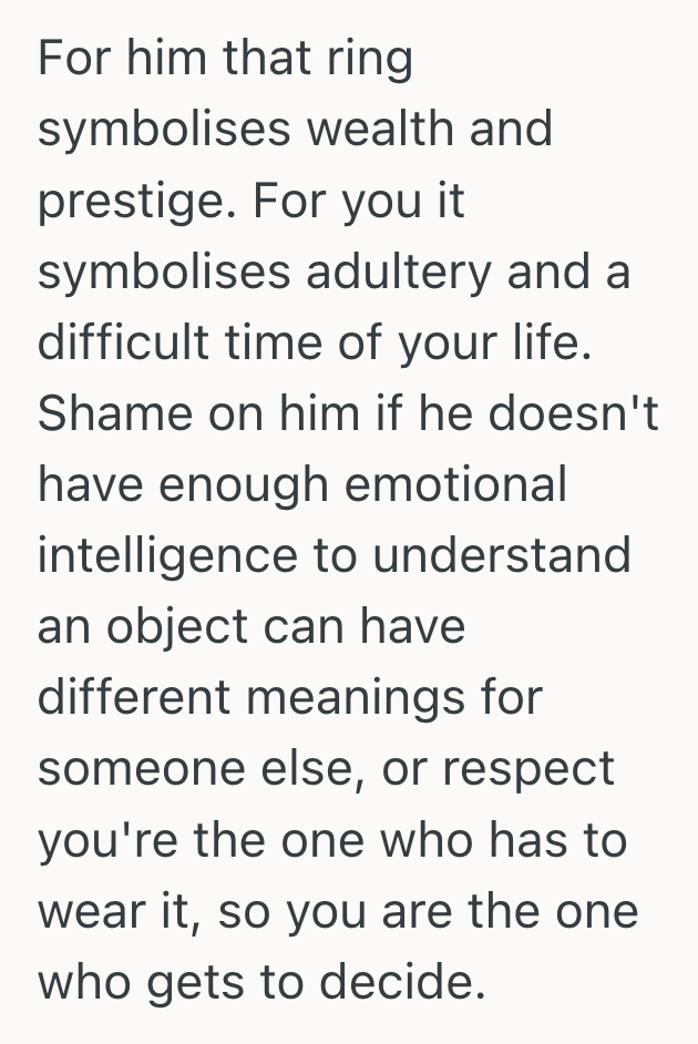 Screenshot 2025 04 26 at 1.16.35 PM She Inherited A Ring That Carries Traumatic Memories, But When Her Husband Refused To Respect Her Feelings Over What To Do With It, She Was Left With A Painful Choice