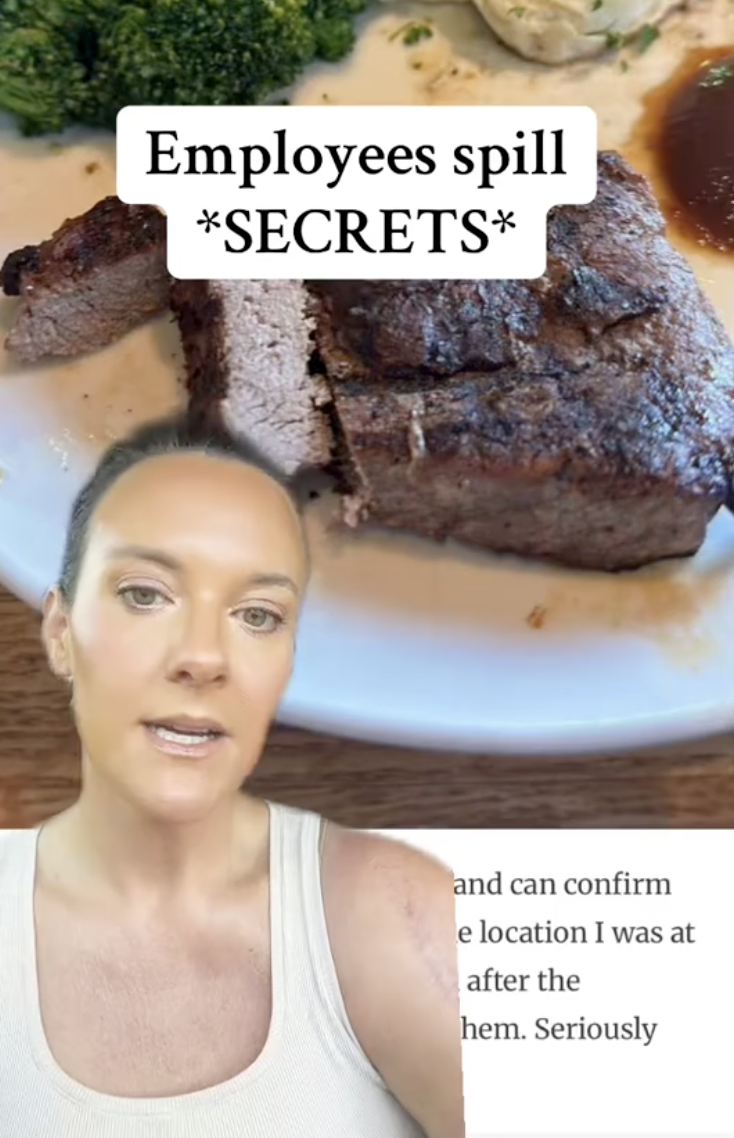 woman talking about a restaurant