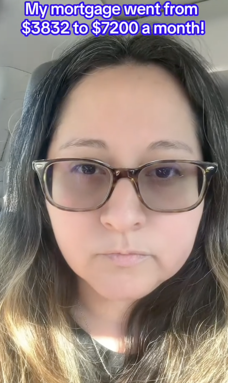 woman talking about her mortgage payment