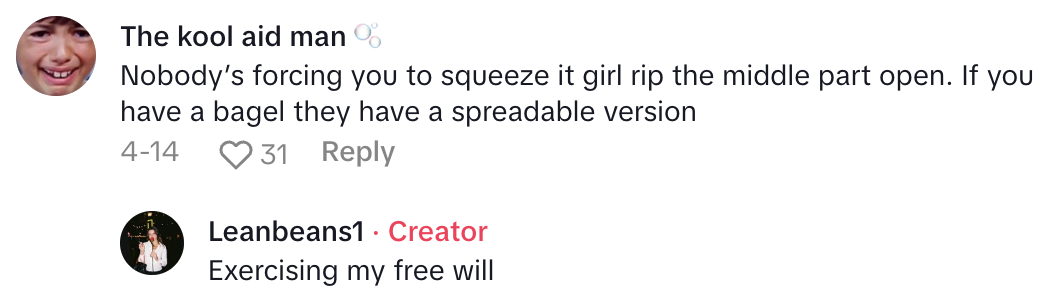 Screenshot 2025 04 26 at 4.54.21 PM Shopper Wasnt Too Impressed With The Cream Cheese She Bought At A Grocery Store