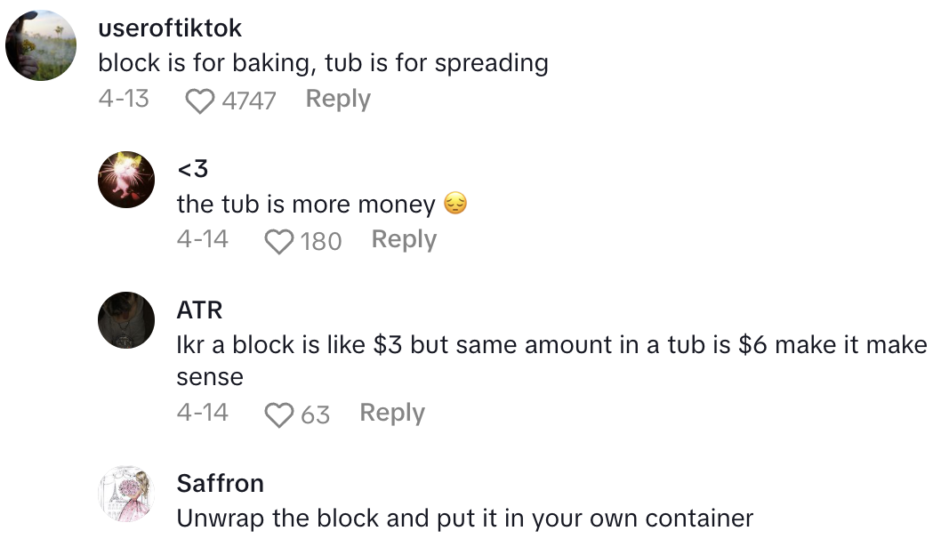 Screenshot 2025 04 26 at 4.54.35 PM Shopper Wasnt Too Impressed With The Cream Cheese She Bought At A Grocery Store