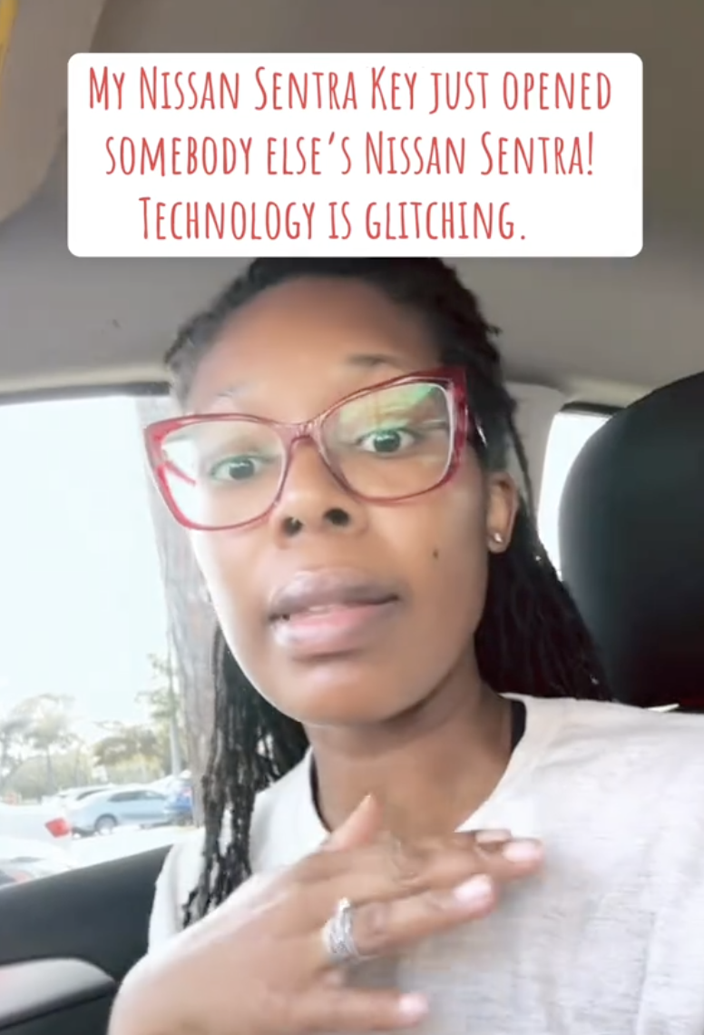 woman sitting in a car