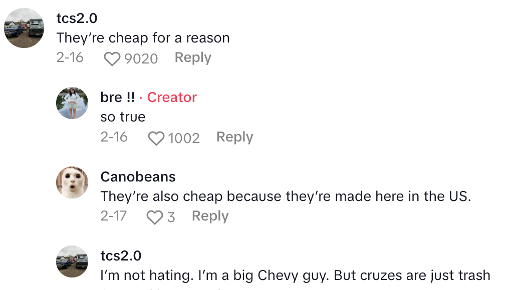 Screenshot 2025 04 26 at 5.42.44 PM This has been the worst week of my life.   This Car Owner Had A Hard Time With Her Chevy Cruze After It Snowed