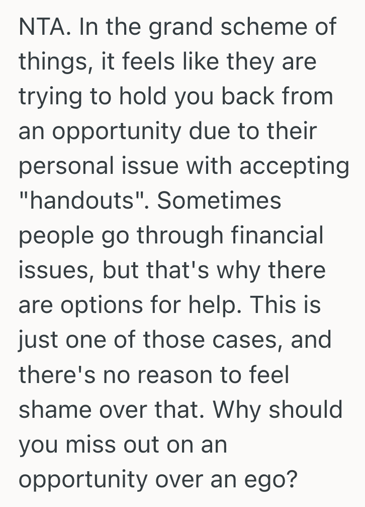 Screenshot 2025 04 28 at 12.39.47 PM Her Parents Refused To Pay For A School Trip, But She Took A Free Ticket From Her Teacher. Now Theyre Accused Her Of Making Them Look Bad.