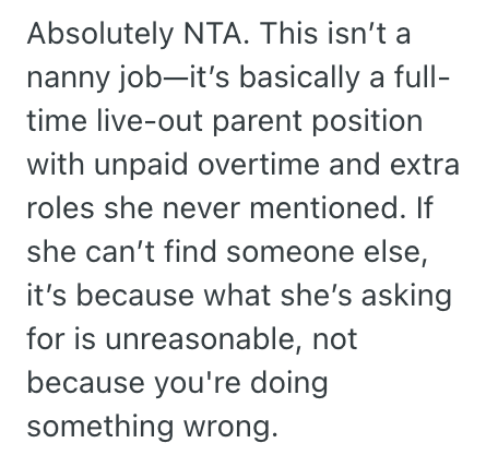 Screenshot 2025 04 29 at 12.27.12%E2%80%AFPM Nanny Is Thinking About Quitting Her Job, But Shes Worried The Mom She Works For Wont Be Able To Find Someone To Replace Her
