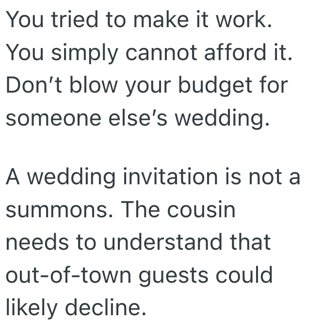 Screenshot 2025 04 30 at 6.22.11 PM 1 Couple Gets An Invite For A Pricey Destination Wedding They Cant Afford, But When They Decline To Go It Causes Familial Tension
