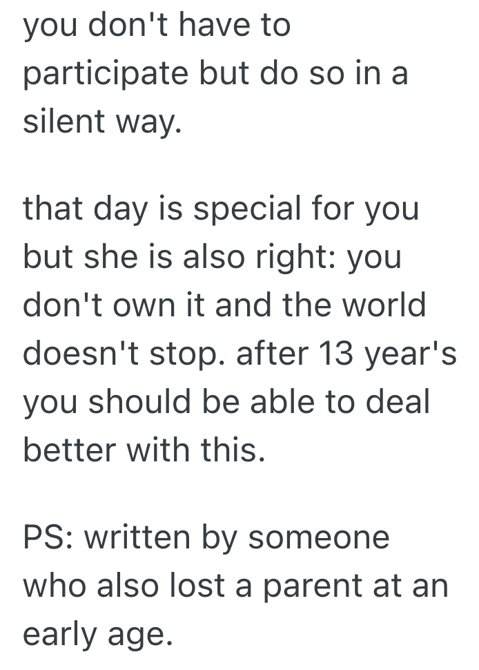 Screenshot 2025 04 30 at 7.10.25%E2%80%AFPM Her Stepsisters Wedding Is The Same Day As Her Late Mothers Birthday, So She Doesnt Want To Go To Attend