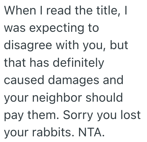 Screenshot 2025 04 30 at 7.52.19%E2%80%AFPM Neighbor Had A Hare y Situation With The People Next Door, And It Culminated In A Lot Of Bunny Shaped Heartache