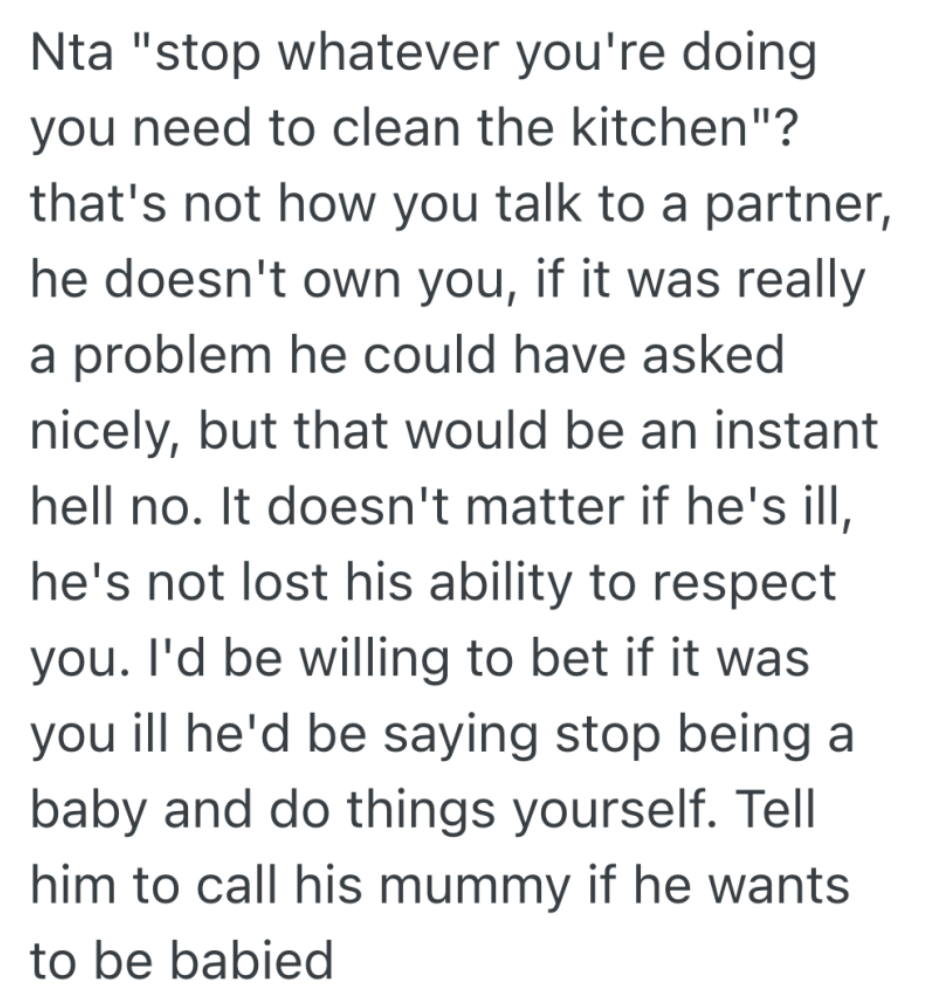 Screenshot 2025 05 08 at 3.50.04 PM Boyfriend Gets The Flu And Expects Maid Service, But After Working A Long Shift His Girlfriend Says “Not Today”