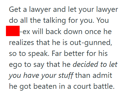 Stolen 1 She Broke Up With Her Boyfriend, And He Told Her She Could Keep Everything. Now Her Ex Is Accusing Her Of Theft And Threatening Court.