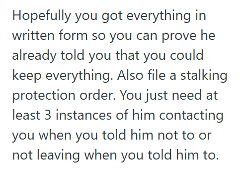 Stolen 2 She Broke Up With Her Boyfriend, And He Told Her She Could Keep Everything. Now Her Ex Is Accusing Her Of Theft And Threatening Court.