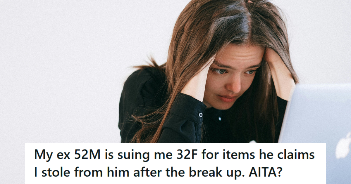 Woman holding her head after crying and being stressed