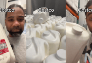 ‘How am I supposed to pour this?’ – Costco Shopper Got Completely Fed Up Once He Made It To The Milk Aisle