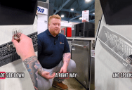 Employee Demonstrated A Sensible Way To Load Cutlery Into A Dishwasher, But The Internet Was Having None Of It