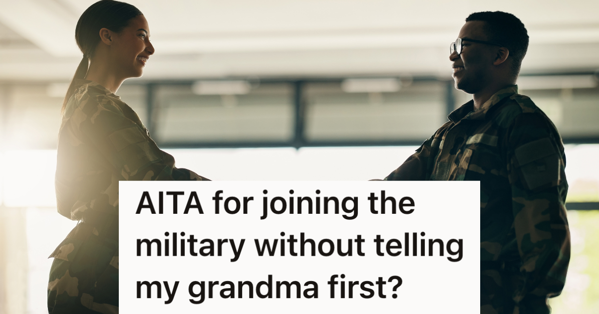 male and female army soldiers shaking hands