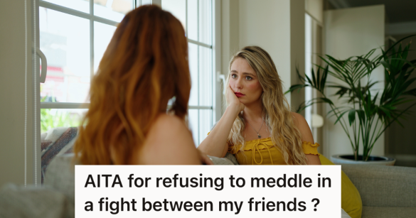 two female friends talking about something serious