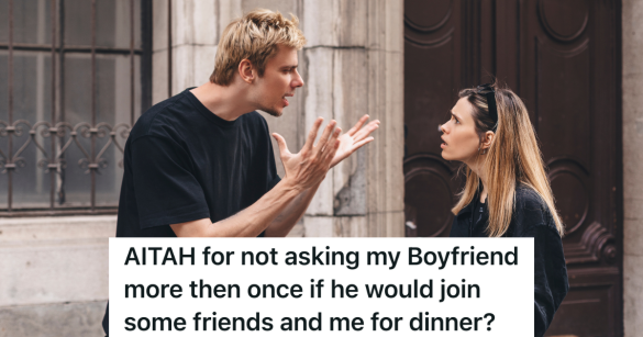 couple arguing outside