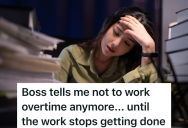 Boss Gives Employees So Much Work That They Need Overtime To Get It All Done, But Then He Tells Them To Stop Working So Much Overtime