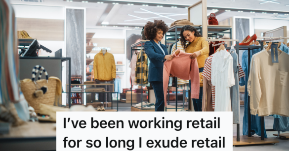 two women shopping in a clothing store