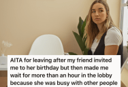 Woman Makes A Plan To Meet Her Friend At 7PM, But When Her Friend Is Over An Hour Late, She Decides To Leave