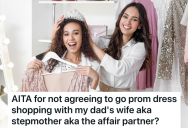 Teen Girl’s Stepmom Wanted To Go Prom Dress Shopping With Her, But The Teen Went Shopping With Friends And Other Family Members Instead