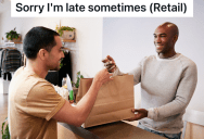 Retail Employee Was Sometimes Late For Work Because Of Bad Traffic, And His Manger Warned Him Not To Be Late Again. So He Made Sure He Didn’t Start Work Early.