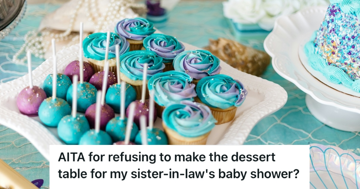 Her Sister-in-Law Never Thanked Her For The Free Wedding Cake She Baked, So Now She Refuses To Help With Her Baby Shower