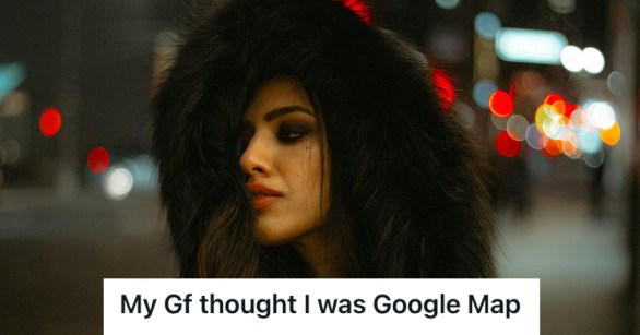 Woman feeling lost in a city at the middle of the night