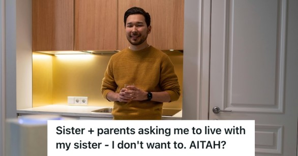 Man happily living alone in his home