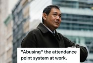 Employee Was Running Late For Work And Knew He Would Receive A Penalty, So Instead Of Rushing He Simply Made The Most Of It