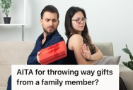 He Told His Mother-In-Law To Stop Getting Him Gifts, So Now He Just Throws Them Away