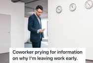 His Coworker Kept Asking Why He Was Leaving Work Early, So This Man Blurted Out That It’s None Of His Business